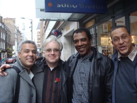 De gauche à droite Ahmed Ghazali, Jonathan Meth, Alain Foix, Gabriel Gbadamosi